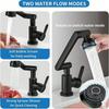 Universal Bathroom Sink Faucet with Hose 1080° Swivel Multifunction Cold and Hot Water Tap Kitchen Sink Faucet 2 Modes Water Tap