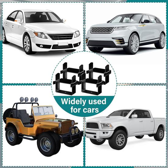 Комплект из 4 зажимов для листовой рессоры, устойчивый к коррозии, широко применяемый в тяжелых условиях, для ремонта изгиба листовой рессоры прицепа