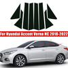 8 шт. Наклейки на стойки дверей и окон автомобиля для Hyundai Accent Verna HC 2018-   Аксессуары для стайлинга авто