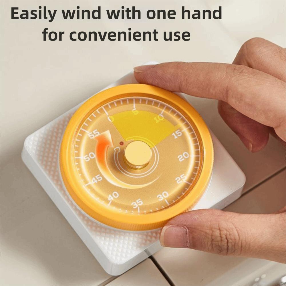 Магнитный таймер для учебы Детский таймер Механический будильник для класса Визуальный кухонный таймер Готовка