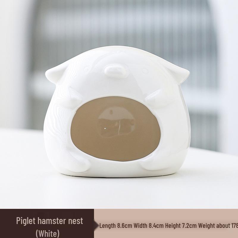Охлаждающее керамическое убежище для хомяков: Летний приют и игровой домик