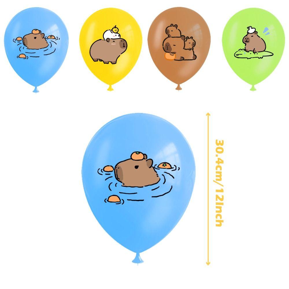 Latex Capybara Birthday Party Paper Cake Topper New Happy Birthday Capybara  Banner