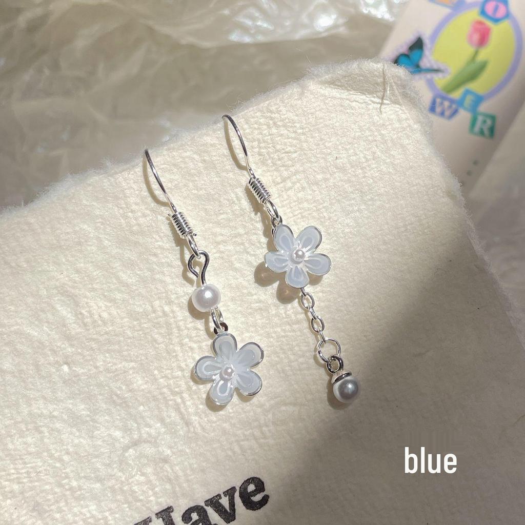 Весенне-летние женские серьги-кисточки с градиентным цветком феи - Красочный и изысканный дизайн