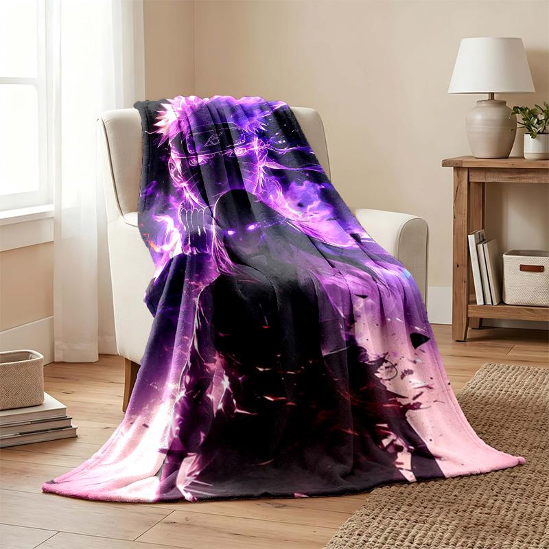 Hyuga Hinata blanket Flannel Blanket Soft Cozy Plush Throw for Sofa Bed Lightweight Home Decor