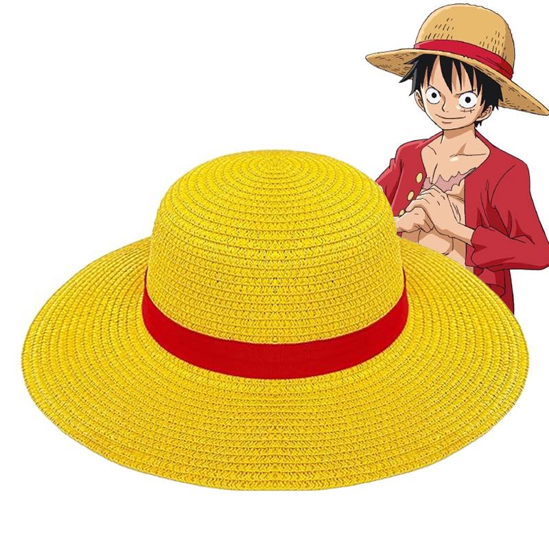 Аниме One Piece Луффи Соломенная Шляпа Манки Д. Луффи Взрослый Косплей Плетеная Желтая Соломенная Шляпа Пляжные Шляпы Хэллоуин Вечеринка Костюм Реквизит