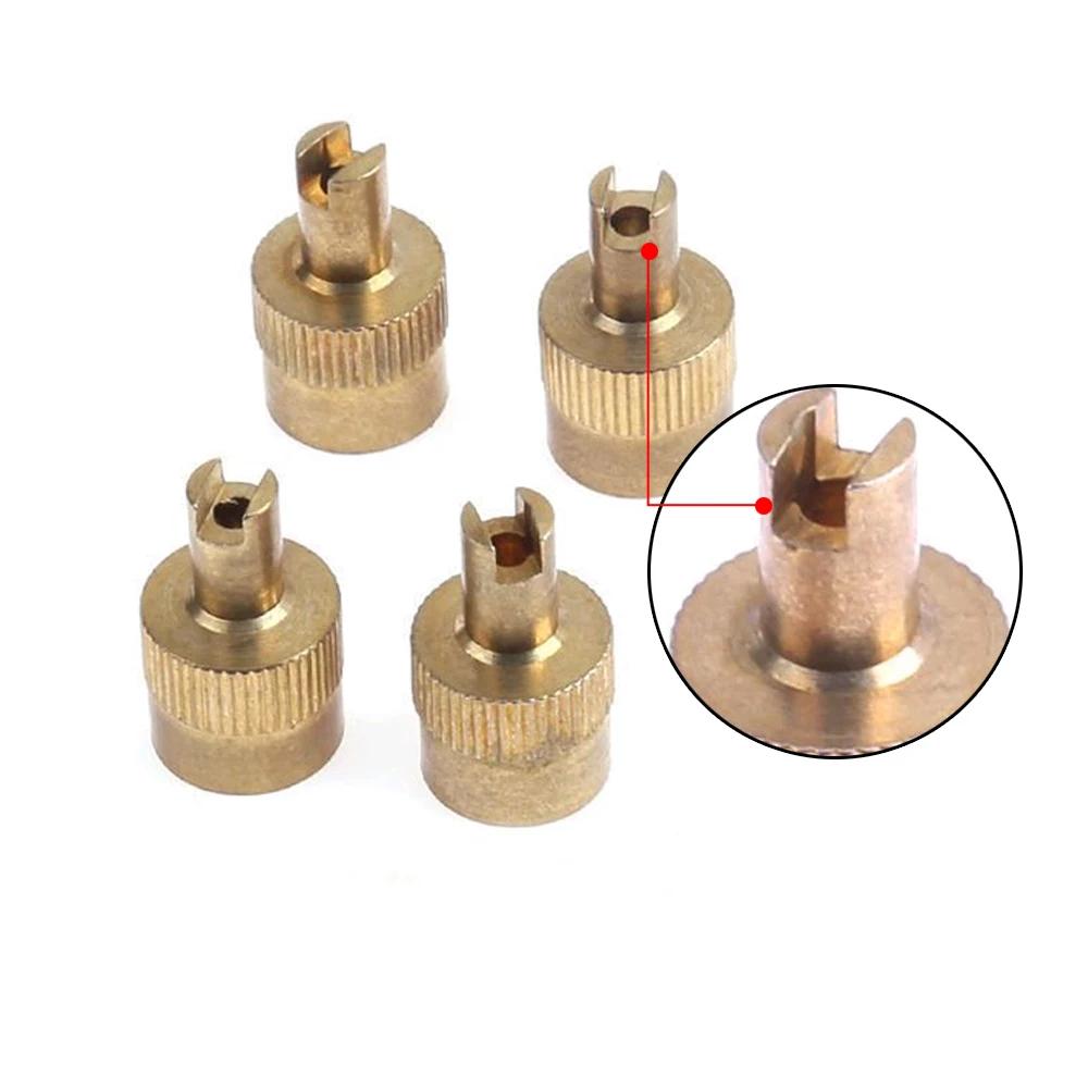 10 шт. металлический колпачок клапана с прорезью и съемником сердечника клапана, колпачки для колес для автомобилей, мотоциклов, велосипедов, колпачки для ниппелей, автомобильные аксессуары