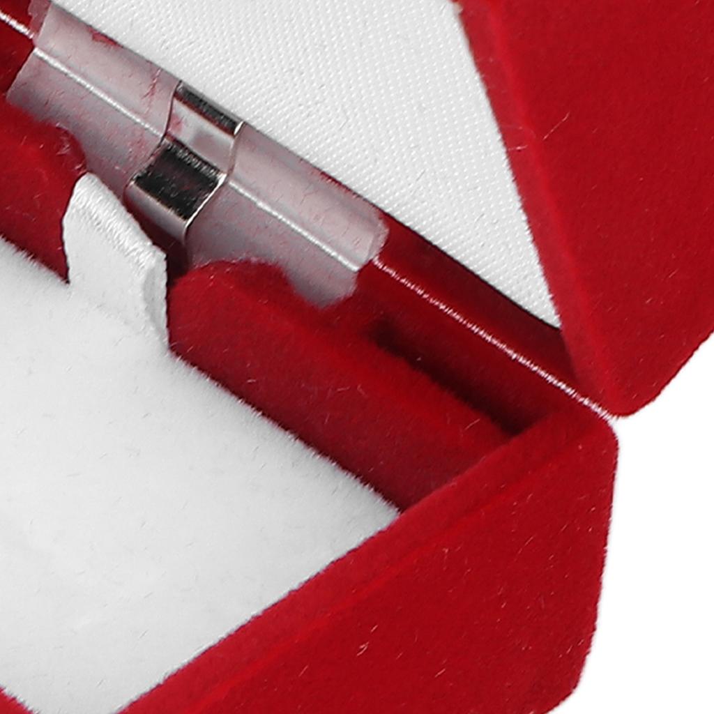 Маленькая шкатулка для драгоценностей, флокирующаяся ретро-красная серьга, ожерелье, дорожная коробка для хранения, портативный органайзер для браслетов