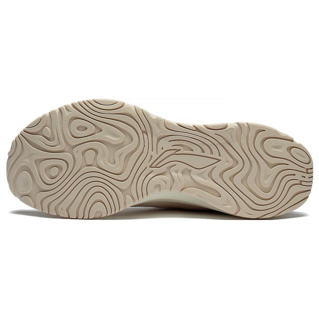 Кроссовки женские Li Ning Yue Ying Element с низким верхом, нескользящие, износостойкие, дышащие, серые ARHS008-10