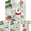 West Highland Whimsical Terrier Plush Keychain Colorful Soft Toy For Relaxation And Playfulness