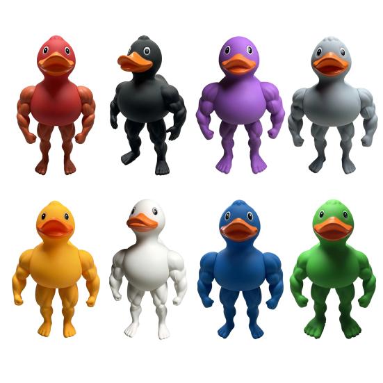 Фигурка мускулистой утки The Gym Bro of The Duck World, 3D-печатная статуэтка мускулистой утки, подарок для любителей фитнеса и любителей протеинового порошка