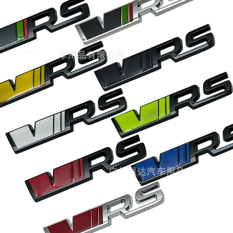 1 шт. 3D Хромированный Металлический Автостайлинг Логотип VRS Эмблема Наклейка на Переднюю Решетку для Octavia Fabia Rapid Superb Kodiaq Наклейки на Заднюю Крышку Багажника