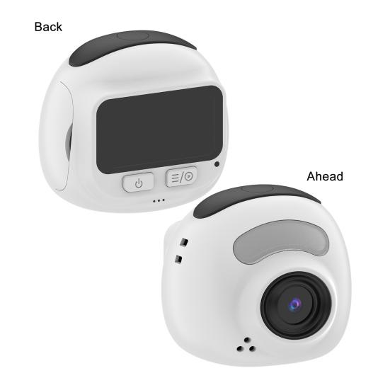Мини цифровая камера 1080P видеорегистратор высокого разрешения портативная крошечная камера с картой 256 ГБ и экраном 1,7" для путешествий, влогов, ночной съемки