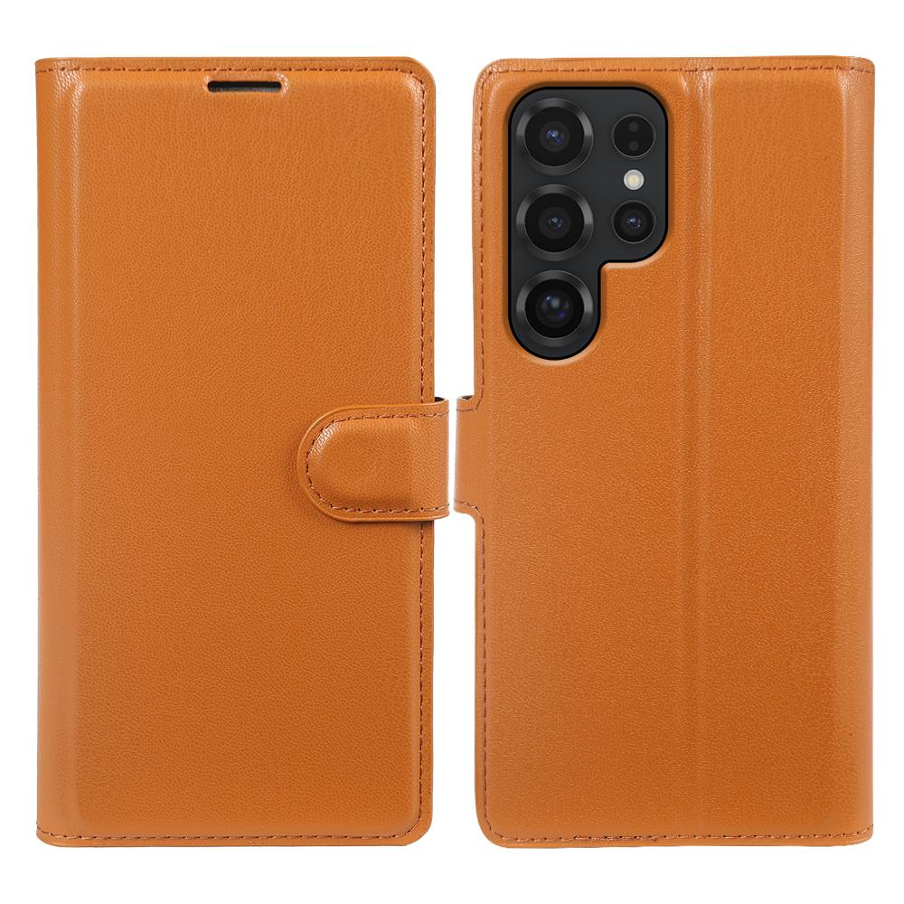 For Samsung Galaxy S25 Ultra Stand Case Biobased Eco-Friendly RPET RPVB Slim Phone Cover with Wallet