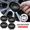 4pcs 56mm 60mm Car Wheel Center Hub Cap Badge Logo Emblem Decal Wheel Sticker Accessories For Fiesta MK7 Mondeo MK4 ST Focus MK2 MK3 Focus 2 3 4
