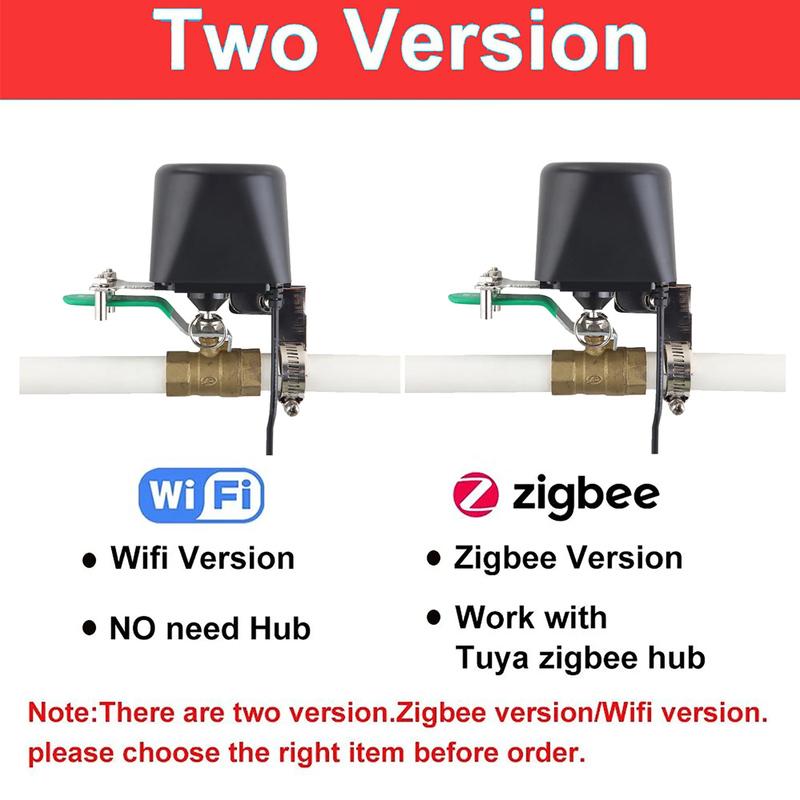 1 шт./2 шт. Tuya WIFI Умный водяной клапан Zigbee Управление домашней автоматизацией Таймер для крана Поддержка Алиса Alexa Google Ассистент SmartLife