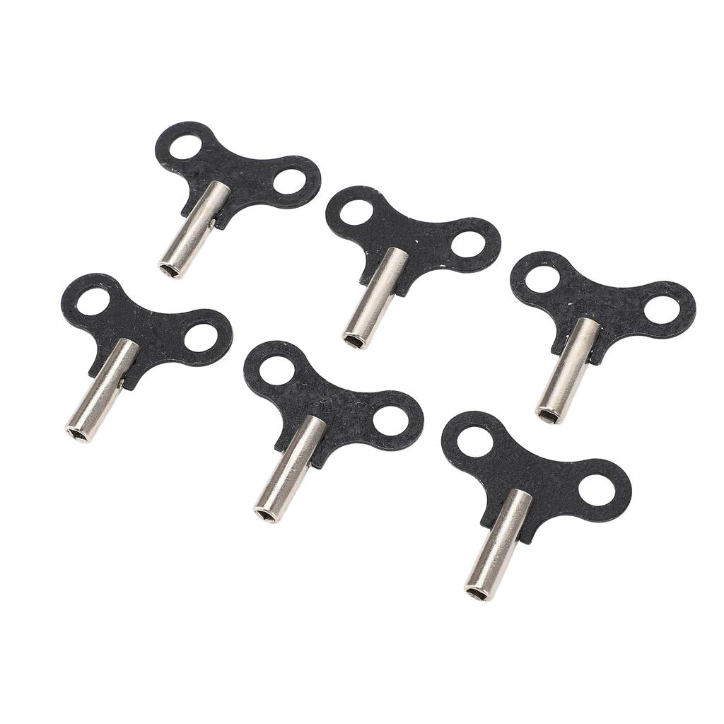 6 шт. заводные ключи подвесные настольные часы заводной ключ стальные запасные части для антиквариата и винтажа