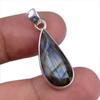 Natural Labradorite Gemstone 925 Solid Sterling Silver Gift Pendant 1.25" n2P01