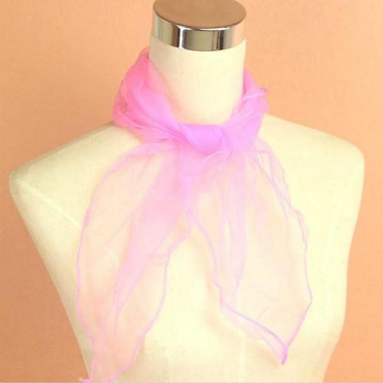 12pcs/bag 6 Color Kindergarten Square Silk Performances Dance Chiffon Scarf Solid Scarf Kids Scarf