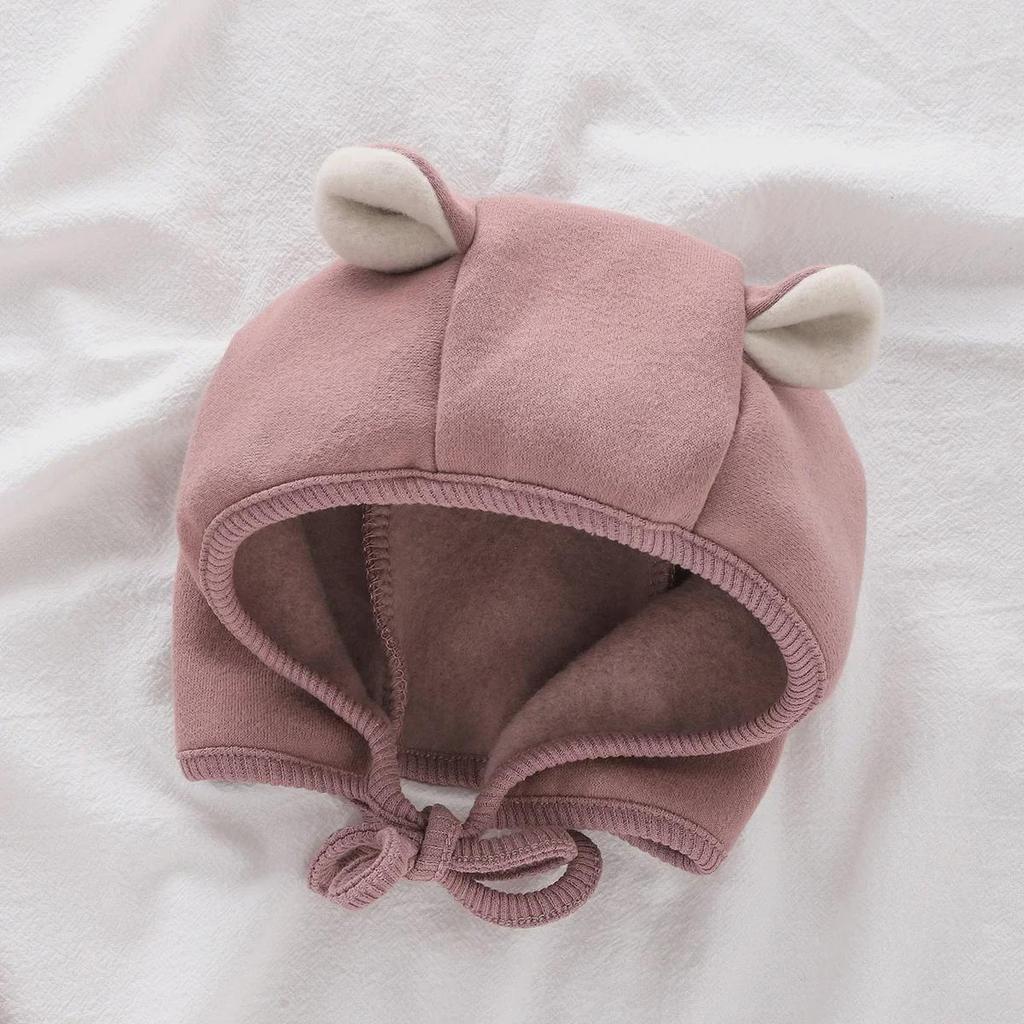 Детский комбинезон из плотного флиса — уютная осенне-зимняя одежда для мальчиков и девочек с милым дизайном в виде медведя