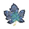 1/3Pcs Maple Leaf Brooch Colored Rhinestone Enamel Thanksgiving Brooch Festive Autumn Inspired Design Lapel Badge