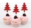 Darling Souvenir| Christmas Tree Cupcake Toppers| Dessert Decorations - Pack Of