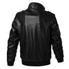 Men's Large Size Leather Jacket Spring and Autumn Casual Washed PU Leather Jacket Motorcycle Jacket Trend