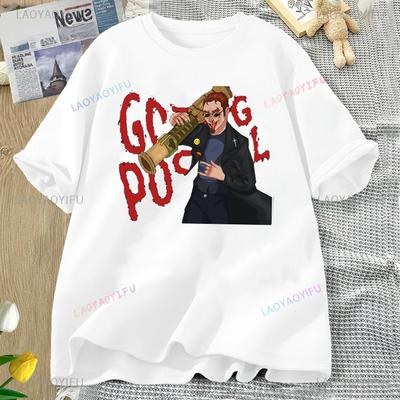 Футболка Postal Dude 2 Alien Run with Scissors Футболка Postal Dude Летняя футболка с коротким рукавом Мужские и женские футболки с личностью