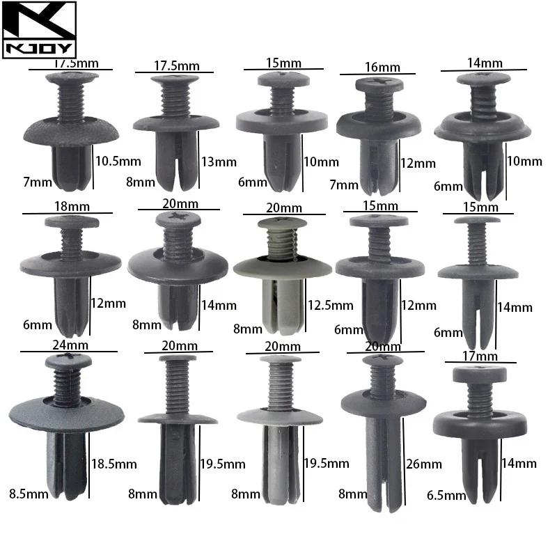 kkjoy Plastic Car Rivet Clips Mixed Fasteners Trim Panel Accessories suit for various cars