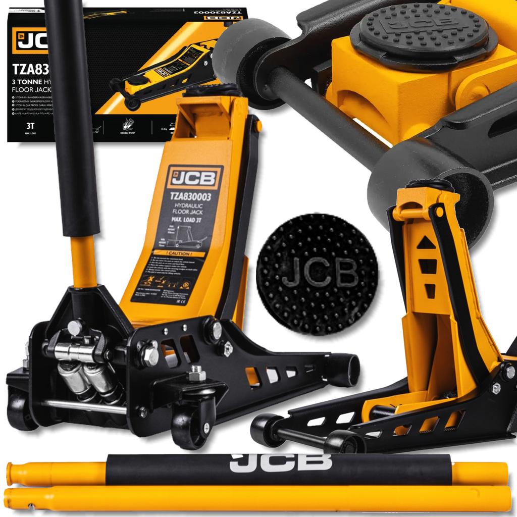 JCB 3T 2-piston low-profile hydraulic car jack