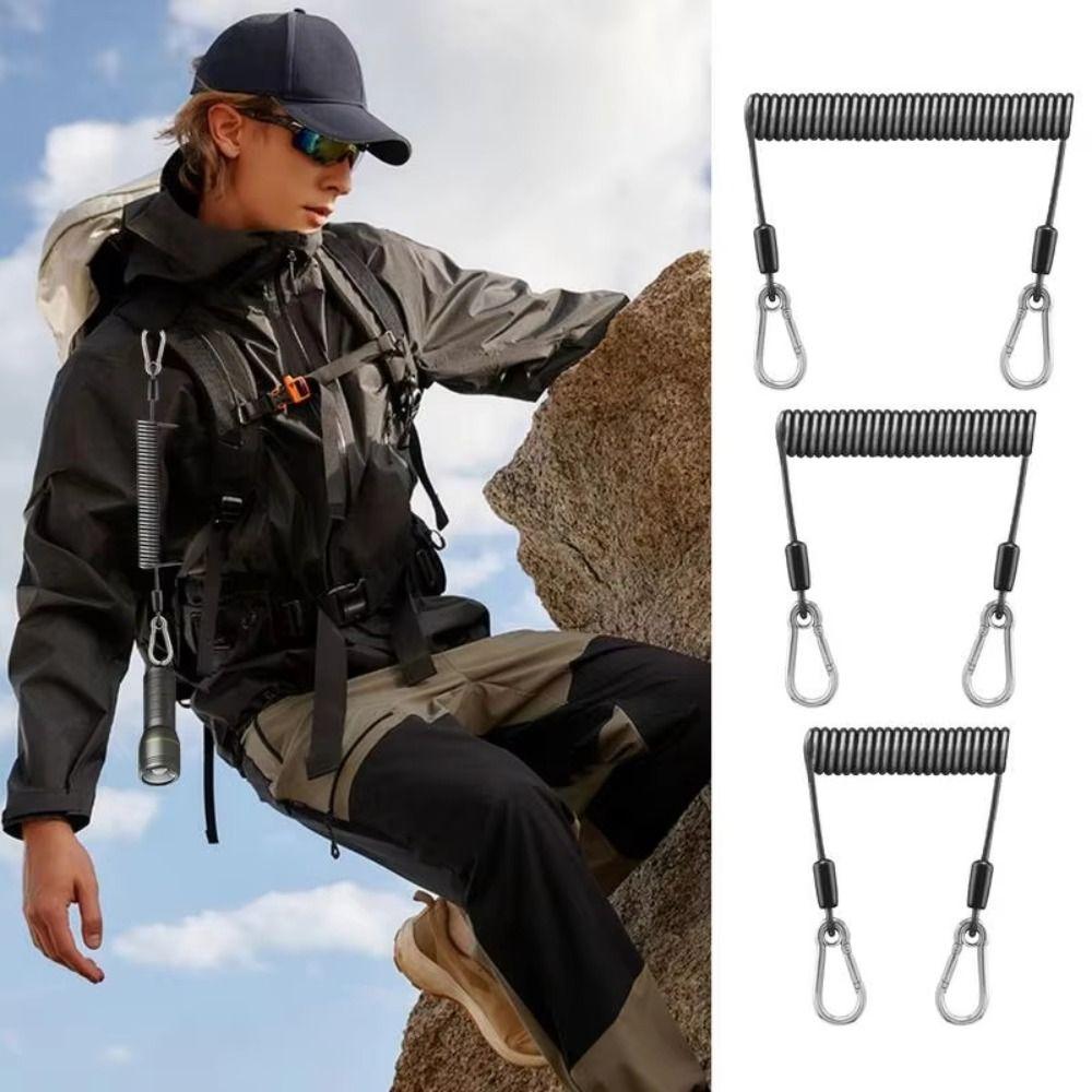 Telescopic Fishing Lanyard Anti-drop Spring Rope Fishing Fishing Safety Rope Fishing Supplies