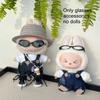 Only Accessories 6.5cm Oval Sunglasses Fashion Transparent Plastic Glasses for Labubu MSD SD Plush Doll Sunglasses