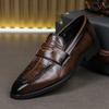 New Leather Shoes Spring Fashion Trend Business Dress Shoes One Pedal Casual Foot Cover Men's Youth Leather Shoes