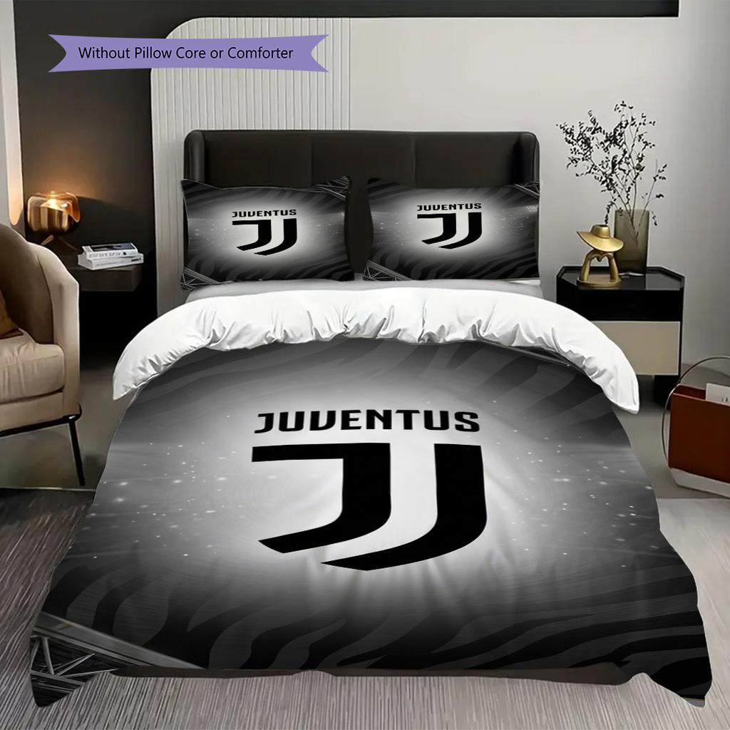 Juventus Legacy: Stars Stripes Bedding (1 * duvet cover + 2 * pillowcase, without core) Bedding set Duvet cover and pillowcase