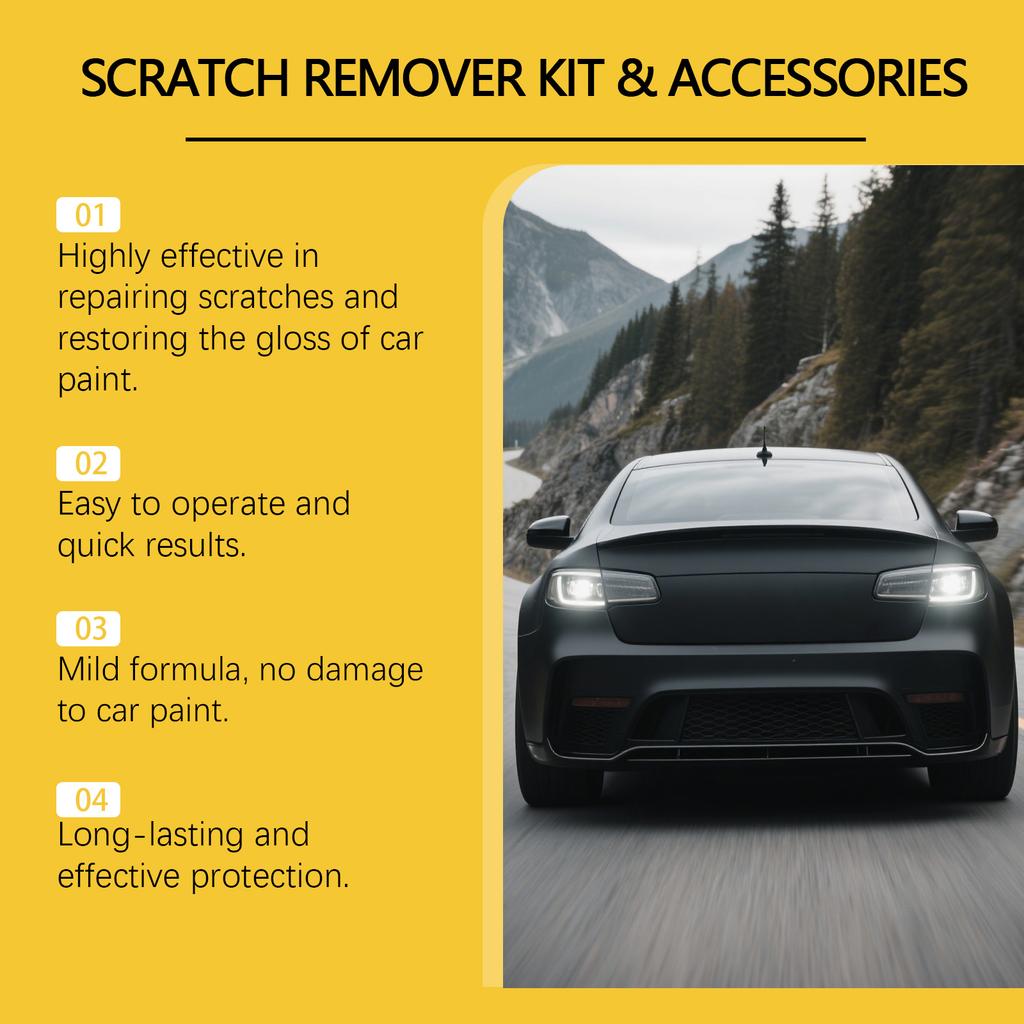 Car Scratch Remover Paint Care Tool Easily Effective Scratch Repair Polished Glossy Auto Body Grinding Compound Anti Scratch Wax