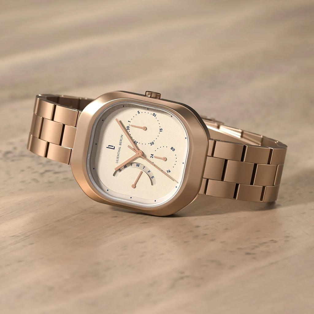Lilianthal Berlin Многофункциональные часы Made in Rose Gold, Германия, M1-006-SB040LB, Женские,