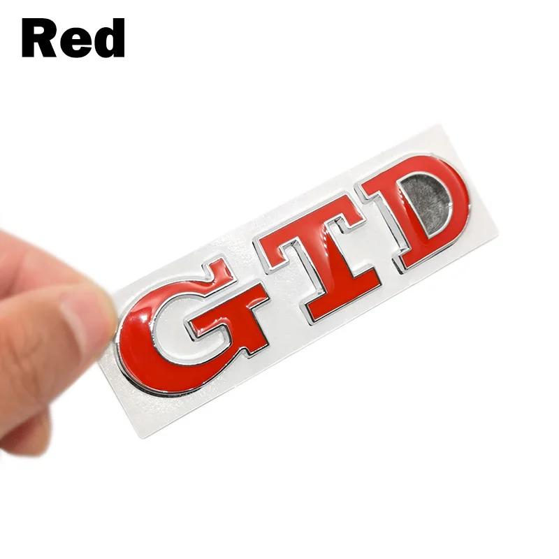 1pcs Car 3D Metal GTD Decals Head Grill Emblem Rear Badge For VW VOLKSWAGEN Golf 2 4 5 6 7 8 R MK4 MK5 MK6 MK7 Styling Sticker NG5
