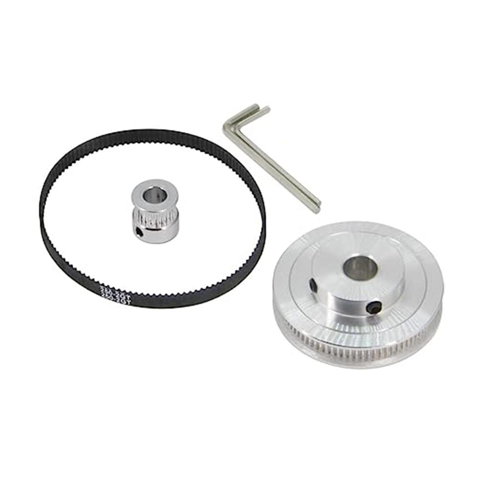 Синхронное колесо 20 и 80 зубьев, ремень 250 мм, высокое качество