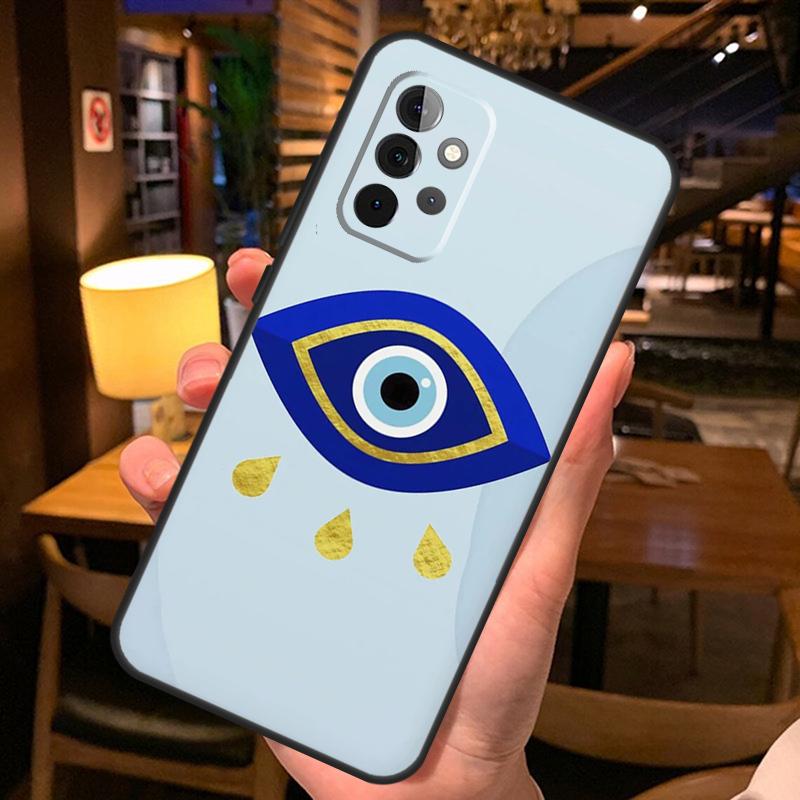 Чехол с мультяшным рисунком и большими глазами для Samsung Galaxy A36 A56 A26 A16 A06 A53 A33 A13 A12 A32 A52 A55 A35 A15 A54 A34 A14