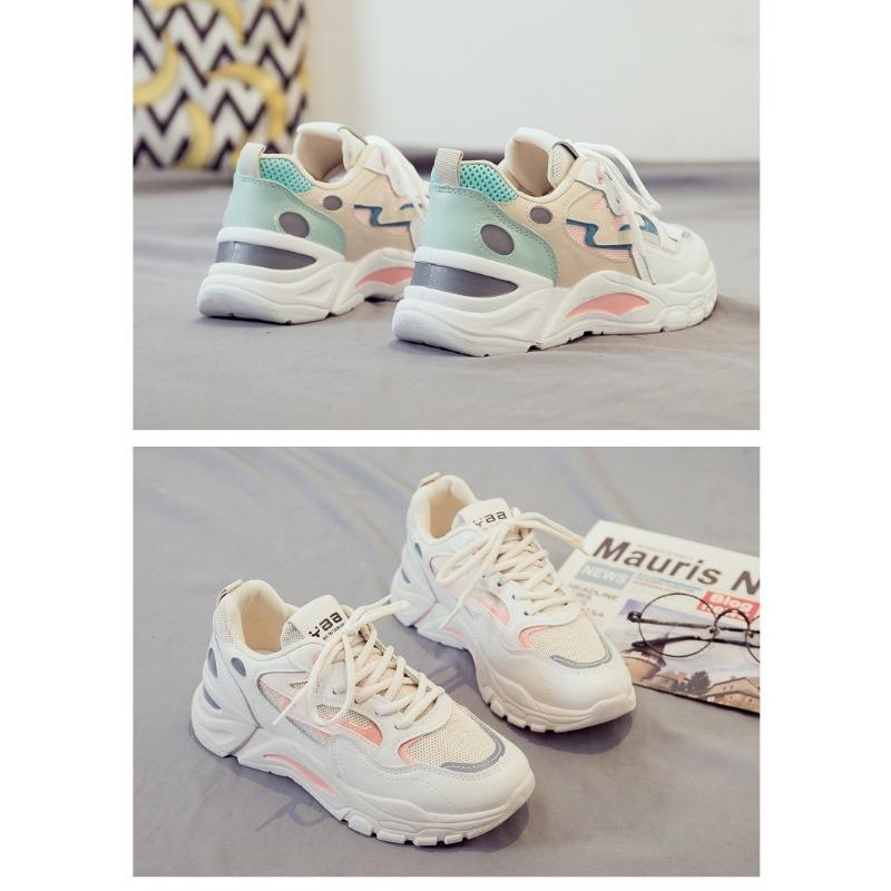 Женская повседневная обувь, обувь с толстой подошвой и тонкой сеткой, дышащая спортивная обувь