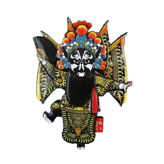 Peking Opera Character Refrigerator Magnet Chinese Style Wooden Peking Opera Role Fridge Magnet Home Kitchen