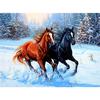 5D Diamond Painting Cross Stitch Horse Full Round Diamond Embroidery Animals Picture