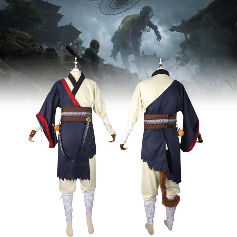 Костюм для косплея Black Myth Wukong в винтажном стиле для игровых энтузиастов летом 2024 года