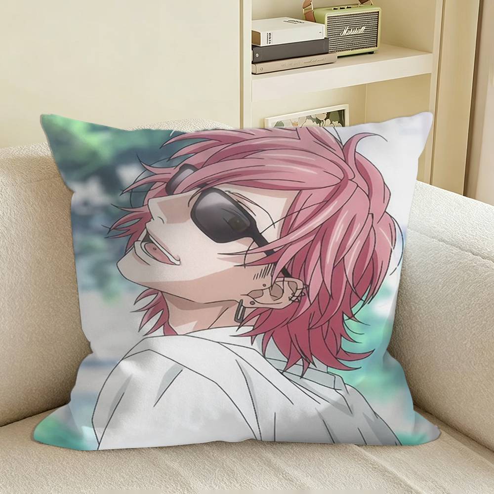 Yuri Ayato BL Anime YBC Square Sofa Pillow Cover Solid Color Living Room Home Decor Cushion Case