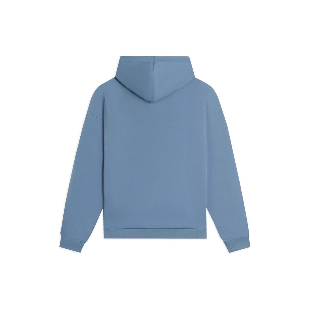 Li-Ning Серия Sports Trend, однотонный принт, китайские иероглифы, буквы, толстовка с капюшоном на флисовой подкладке, толстовка с длинными рукавами, унисекс, синяя, AWDSB19-5