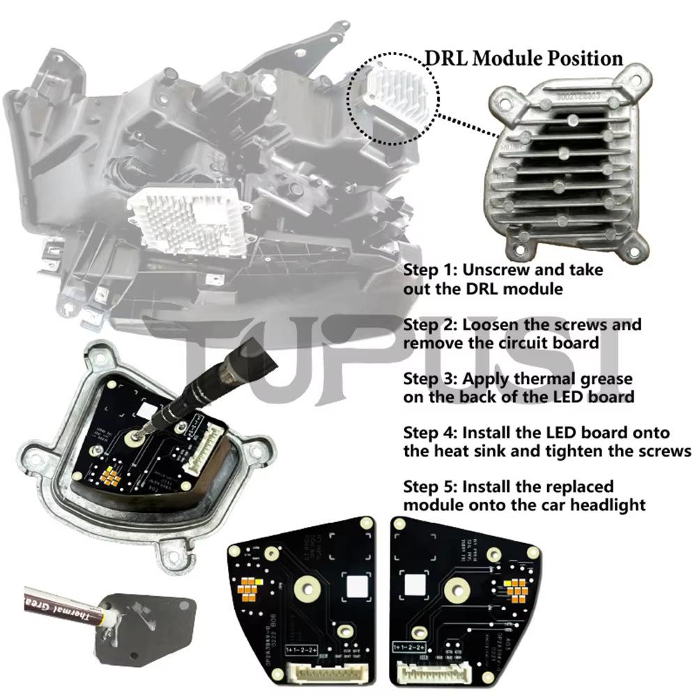 Светодиодный модуль дневных ходовых огней и указателей поворота для Dodge Ram 1500 2019-2022