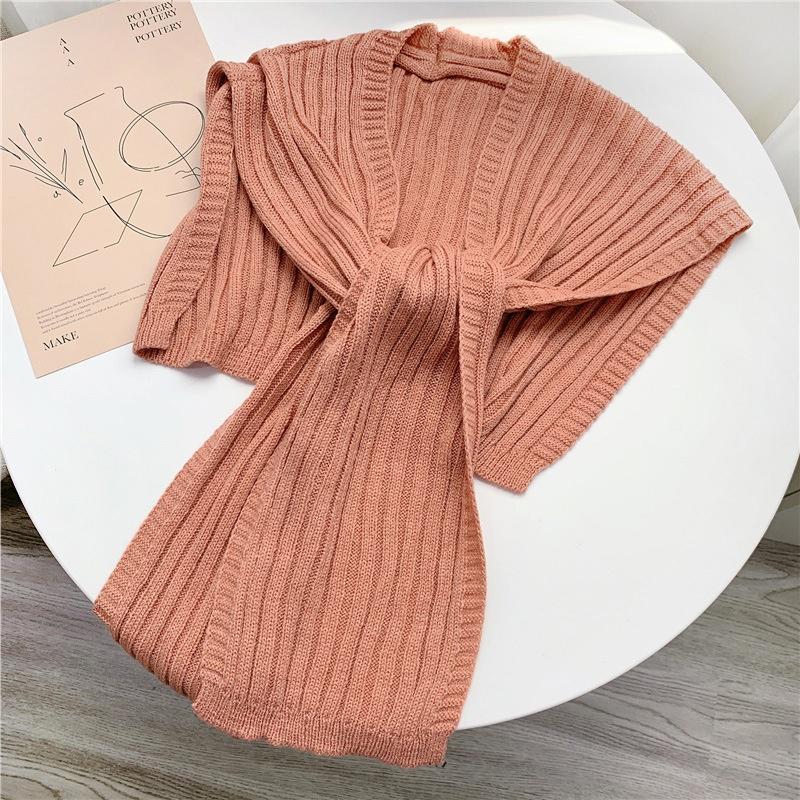 1 шт. Женская элегантная маленькая шаль вязаный шарф завязывающийся на шее шаль