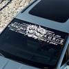 JDM Автомобильная наклейка Любовь Череп для Баннера на Лобовое Стекло Декорация Внешние Аксессуары Креативный Спортивный Стиль Водонепроницаемые Виниловые Наклейки