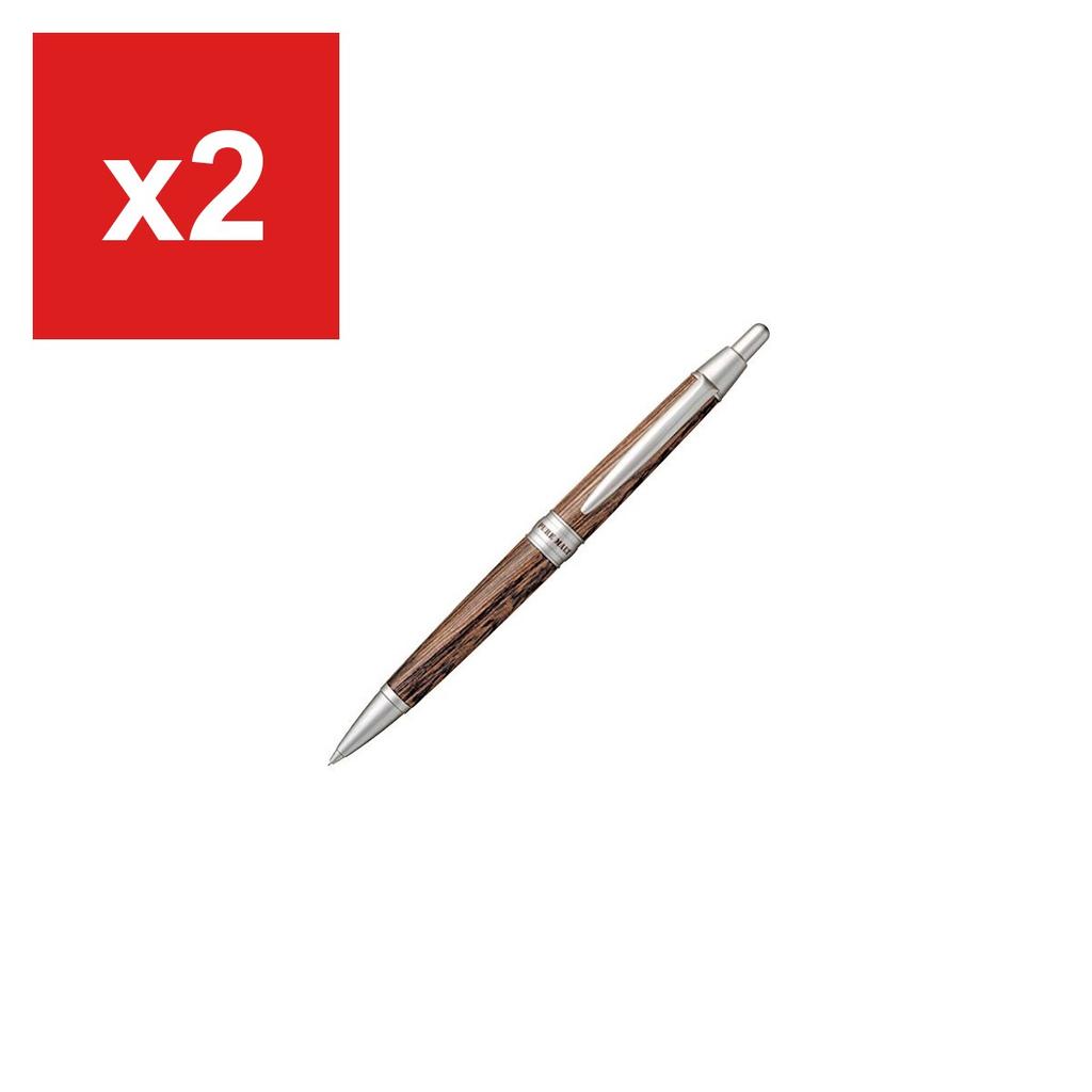 Mitsubishi Pencil PURE MALT Mechanical Pencil 0.5mm, Wooden Barrel, Dark Brown (M51025.22)
