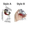 Eco-friendly Scrap Metal Bird Statue Handmade Recycled Bird Ornament  Desk Decor