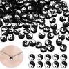 Ожерелье Сплетни Мир Рукоделие Бусины Глаза Инь Ян Бусины Тай Чи Бусины DIY Изготовление ювелирных изделий